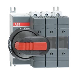 ABB AFS633P/E Enclosed Fuse Switch Polyester IP67 63A 3-P 690VAC/DC Pistol Handle Base Mount