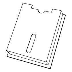 ABB ARIADP-A5 Document Pocket Plastic Grey 155W 225H 212D