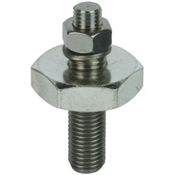 DEHN ASSCHRM1655M12 Bolted-Type Connector With Nut 29.6A 41mm Stud Bolt M12x20mm M16x55mm SS