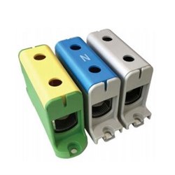 ABB ATB1501E Earth Terminal Block 2 -Connection Aluminium 150sq-mm 320A Cu 290A AL Yellowith Green