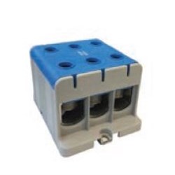 ABB ATB503N Terminal Block 6 -Connection Aluminium 50sq-mm 160A Cu 145A AL Blue