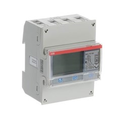 ABB B23-112-100 ThreePHase Electricity Meter 65A 3PH 2 Digital Inputs/Outputs I/O Silver