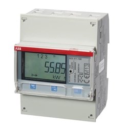ABB B23-311-100 ThreePHase Electricity Meter 65A 3PH 2 Digital Inputs/Outputs I/O Silver
