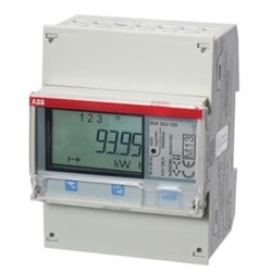 ABB B24 ADVANCED COMPACT METER 'SILVER', MODBUS RS485, THREE-PHASE, 6A, 3P / 4P, IP20 B24-312-300