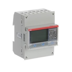 ABB B24-353-100 ThreePHase Electricity Meter 6A 3PH 2 Digital Inputs/Outputs I/O Silver