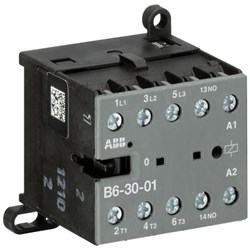 ABB B6300180 Mini Contactor 3P 6A 4kW 220-240VAC Screw DIN Rail Wall Mount
