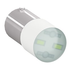 ABB LED BULB MODULAR METAL BA9S SOCKET BLUE ILLUMINATED 110-120VAC/DC BA9S110LEDL