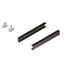 Elsteel BPP10040 Plinth Profile 200mmL Mild Steel RAL9005 Black For Techno Modular Switchboards