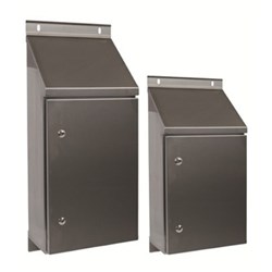 Elsteel BSR456027 Sloping Roof Enclosure 316 Stainless Steel 450W 600H 270D IP66