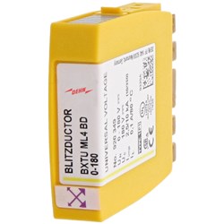 DEHN BXTUML4BD0-180 Surge Arrester With Lifecheck 2.5kA 10kA 4-P 100mA 0-180V 50MHz IP20