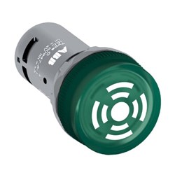 ABB CB1-600G Buzzer Illuminated 24VAC/DC Green Continuous Output 48mA 126mcd