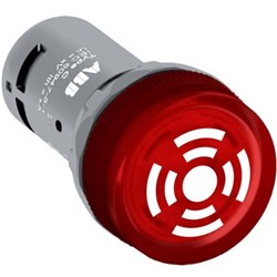 ABB CB1-610R Buzzer Illuminated 24VAC/DC Red Pulsating Output 53mA 60mcd