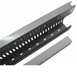 IPD CD6080BLK Closed Slot Cable Duct Black 2 m L 80mm H x 60mm W