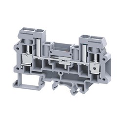 Connectwell CDS6U Terminal Block Screw Clamp Sliding Disconnect 0.2-6sq-mm 800VAC/DC 41A Grey