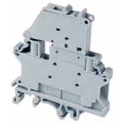 Connectwell CF4SP Single Level Fuse Terminal Block Screw Clamp Terminal Single Level Fuse 0.2-4sq-mm 1000V 10A Grey