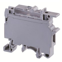 Connectwell CF4UL6-60V Fuse Terminal Block Single Level Fuse Polyamide 0.2-4sq-mm 800V 6.3A Grey