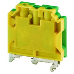 Connectwell CGT10U Ground/Earthing Terminal Block Screw Clamp Terminal Earthing/Grounding 0.2-10sq-mm Green Yellow