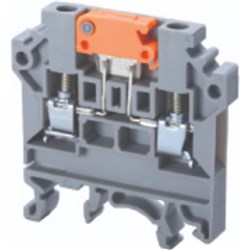 Connectwell CKT4U Disconnect Block Screw Clamp Terminal Sliding Disconnect 0.2-4sq-mm 800V 28A Grey
