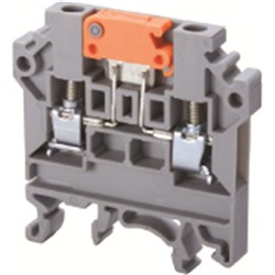 Connectwell CKT4U/4 Disconnect Block Screw Clamp Terminal Sliding Disconnect 0.2-4sq-mm 800V 17.5A Grey