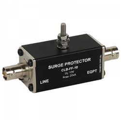 Novaris CLB-MF-10 Coaxial CCTV Protector 20kA 8.2VAC BNC Female Male 26mm W 89mm D 26mm H Aluminium
