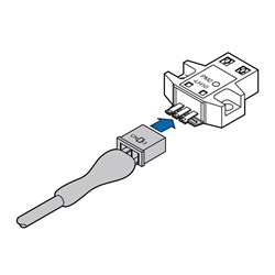 Panasonic CN-13-C1 Connector Attached Cable 1m L Cable Use With: PM2 Series