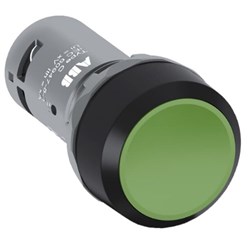 ABB CP1-10G-20 Compact Non-Illuminated Pushbutton Flush Momentary Green 2NO Screw