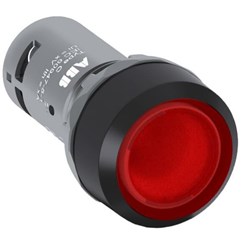 ABB CP1-13R-01 Compact Illuminated Pushbutton Flush Momentary Red 230VAC/DC 1NC Screw