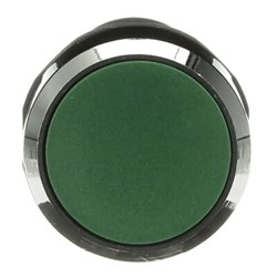 ABB CP1-30G-10 Compact Non-Illuminated Pushbutton Flush Momentary Green Chrome Metal Bezel 1NO Screw