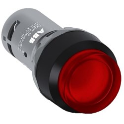 ABB CP3-13R-01 Compact Illuminated Pushbutton Extended Momentary Red 230VAC/DC 1NC Screw