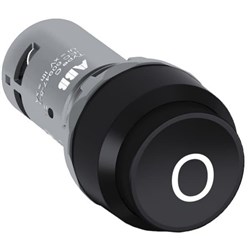 ABB CP33-10B-01 Compact Non-Illuminated Pushbutton Extended Momentary Black 1NC Screw