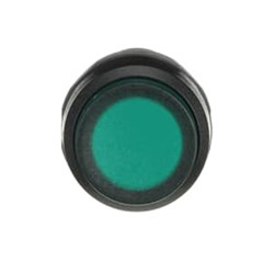 ABB CP4-12G-10 Compact Illuminated Pushbutton Extended Maintained Green 110-130VAC/DC 1NO Screw