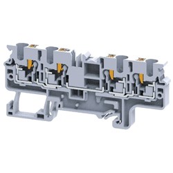 Connectwell CP4/4 Feed Through Push-In Terminal Block Spring Clamp Push-In Terminal Polyamide 0.2-4sq-mm 600V 30A