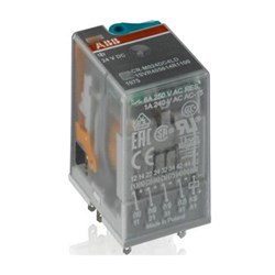ABB CRM048DC4L Pluggable Interface Relay 21.2mm W Flat Plug-In Connector Terminal 48VAC 6A
