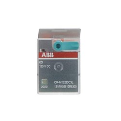 ABB CRM125DC3L Pluggable Interface Relay 21.2mm W Flat Plug-In Connector Terminal 125VDC 10A