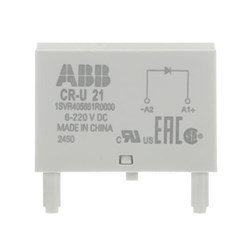 ABB CRU21 Pluggable Module 34mm W Pin Terminal 6-220VDC 6-230VDC