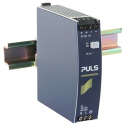 Puls CS5.241 Power Supply 1PH 100-120VAC 200-240VAC 24VDC 5A 120 Watt 13.2 Watt DIN Rail Mount Screw Terminal IP20