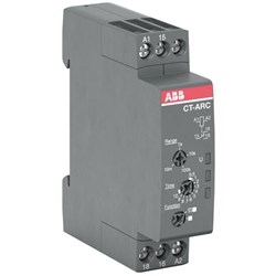ABB CT-ARC.12 Time Relay 1CO SPDT Contact 24-240VAC/DC 24-48VDC 4A Screw Terminal