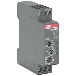 ABB CT-MFC.12 Time Relay 1CO SPDT Contact 24-240VAC 24-48VDC 4A Screw Terminal