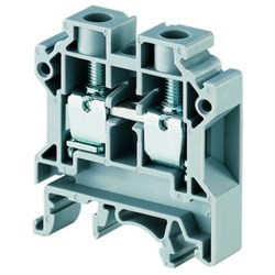 Connectwell CTS10U Feed Through Push-In Terminal Block Screw Clamp Terminal 0.5-10sq-mm 1000V 57A Grey