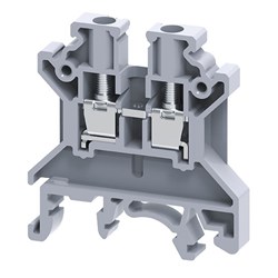 Connectwell CTS4UNW Standard Feed Through Terminal Block Screw Clamp Terminal Polyamide 0.2-4sq-mm 1000V 32A White