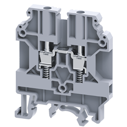 Connectwell CTS4USC Spring Loaded Feed Through Block Screw Clamp Feed Through 0.2-4sq-mm 1000V 32A Grey