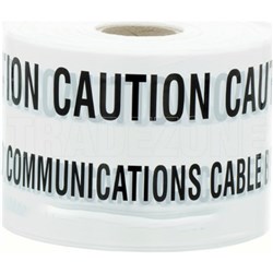 IPD CUGWTW-100M Underground Waring Tape 150mm W 100 m L White