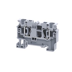 Connectwell CX6 Feed Through Spring Clamp Block Spring Clamp Feed Through 0.2-6sq-mm 1000V 41A Grey