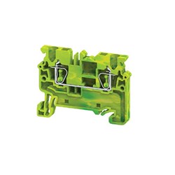 Connectwell CXG2.5 Ground/Earth Spring Clamp Block Spring Clamp 0.2-2.5sq-mm Green Yellow