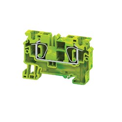 Connectwell CXG6 Spring Clamp Grounding/Earthing Compact Block Spring Clamp 0.2-6sq-mm Green Yellow