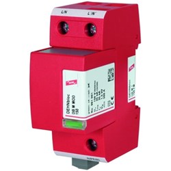 DEHN DBM1255FM Lightning Current Arrester 50kA 230V 35mm DIN Rail 36mm W 73mm D 90mm H Thermoplastic IP20