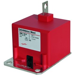 DEHN DBM1255S Lightning Current Arrester 25kA 1-P 230V 72mm W 100mm D 89mm H Thermoplastic IP20