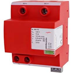 DEHN DCBYPV1200FM Combined Arrester 40kA 35mm DIN Rail Mount 72mm W 73mm D 90mm H Thermoplastic IP20