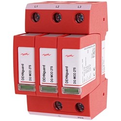 DEHN DGMTNC275 Type-2 M-Surge Arrester With TNS System Guard 3-P 20kA 230/400V 35mm DIN Rail IP20