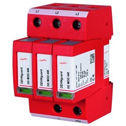 DEHN DGMTNC440 M-Surge Arrester 20kA 400/690V 35mm DIN Rail Thermoplastic IP20